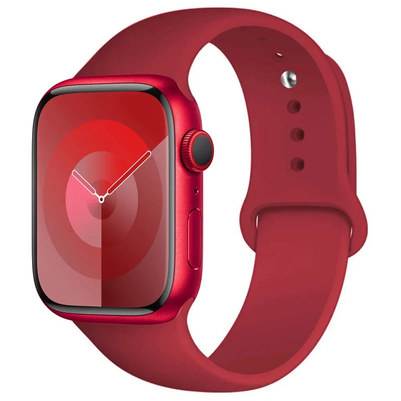 Silicone Sport Band for Apple Watch (44mm, 45mm, 40mm, 41mm, 38mm, 49mm)