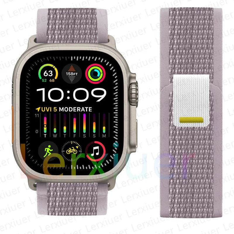 Trail Loop Band for Apple Watch Series – Lightweight Nylon Strap