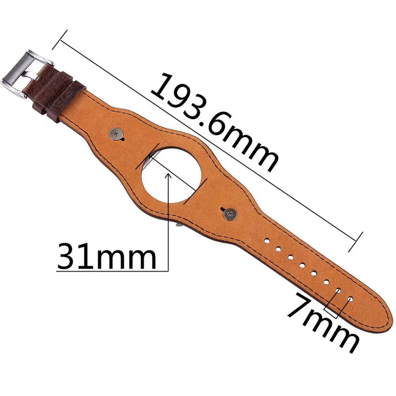 Leather Cuff Bracelet for Apple Watch 9/8/7/6/SE/3/Ultra 2, 38mm/40mm/41mm/42mm/44mm/45mm/49mm