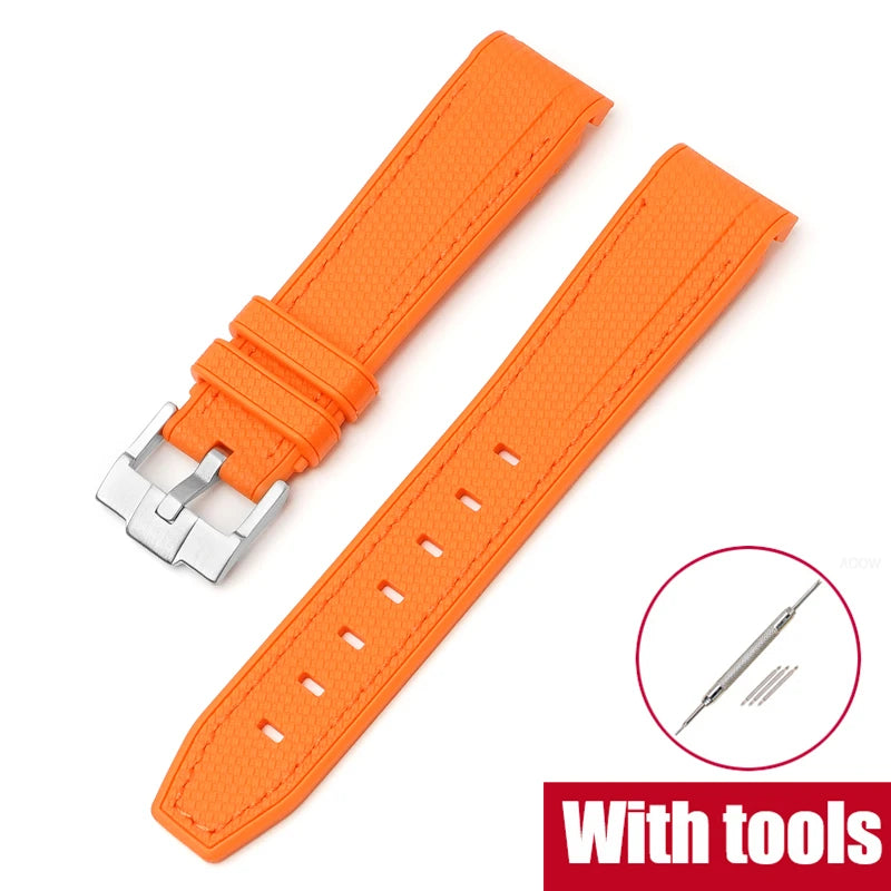 Silicone Strap for Swatch X Omega Moonswatch Stainless Steel Buckle 20mm 22mm Waterproof Band