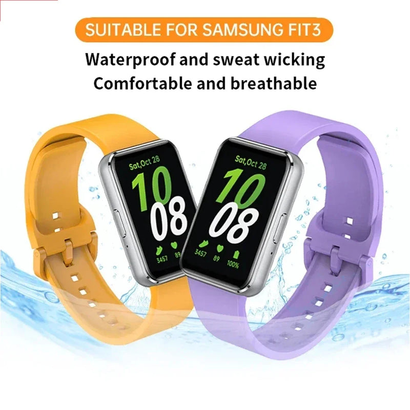 Silicone Strap for Samsung Galaxy Fit 3 – Comfortable & Durable Replacement Sport Band