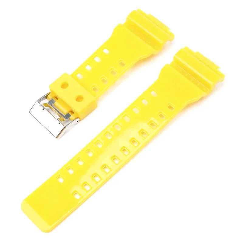 16mm Silicone Strap for Casio G-SHOCK GA-100/110/200 GD-100 GW-8900, TPU Band