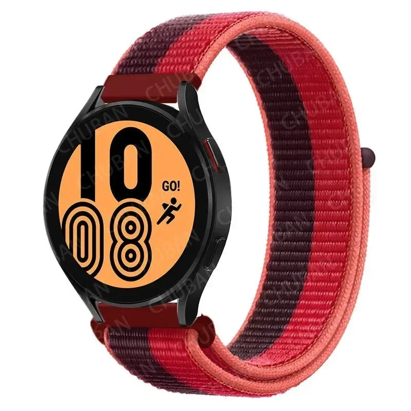 Nylon Loop Strap (20mm/22mm) for Samsung Galaxy, Huawei GT, Amazfit, Garmin, Xiaomi: Comfortable and Stylish