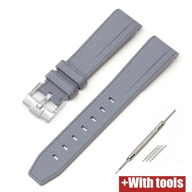 Silicone Strap for Swatch X Omega Moonswatch Stainless Steel Buckle 20mm 22mm Waterproof Band