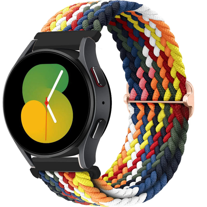 Braided Solo Loop Strap for Samsung Galaxy Watch 4/5/6/5 Pro, Huawei GT 2e/3/4 20mm or 22mm