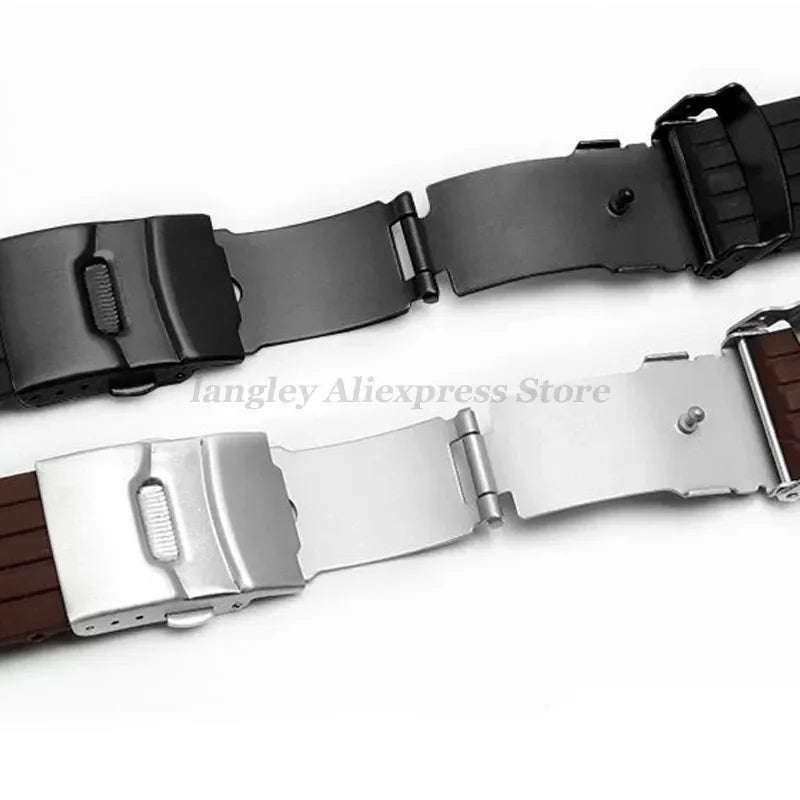 8mm 20mm 22mm 24mm Quick Release Silicone Watchband for Huawei, Fossil, Seiko & More