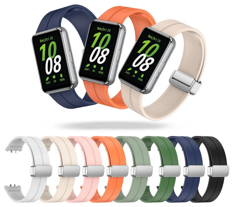 Magnetic Silicone Strap for Samsung Galaxy Fit 3 – Adjustable Sport Band