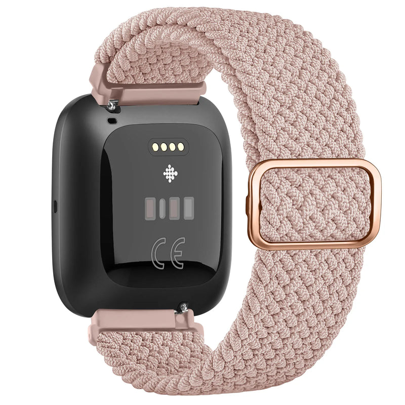 Elastic Braided Loop Band for Fitbit Versa 1/2/Lite/Special Edition