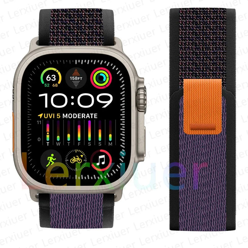 Trail Loop Band for Apple Watch Series – Lightweight Nylon Strap