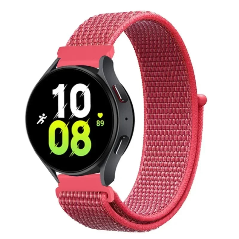 Nylon Loop Strap (20mm/22mm) for Samsung Galaxy, Huawei GT, Amazfit, Garmin, Xiaomi: Comfortable and Stylish