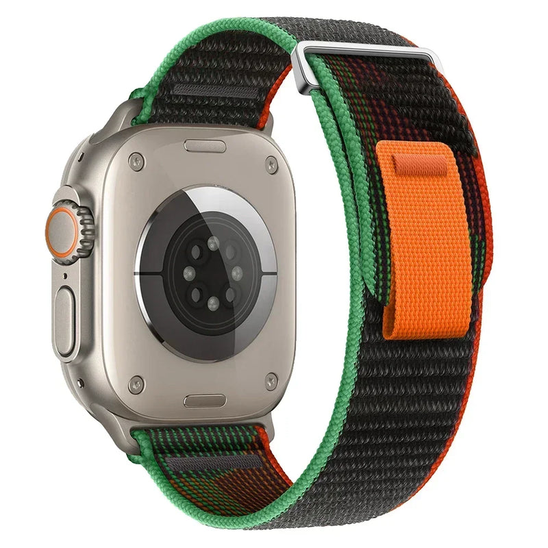 Trail Loop Nylon Strap For Apple Watch Ultra 2, Series 10, 9, 8, 7, SE, and More – Breathable Sports Wristband