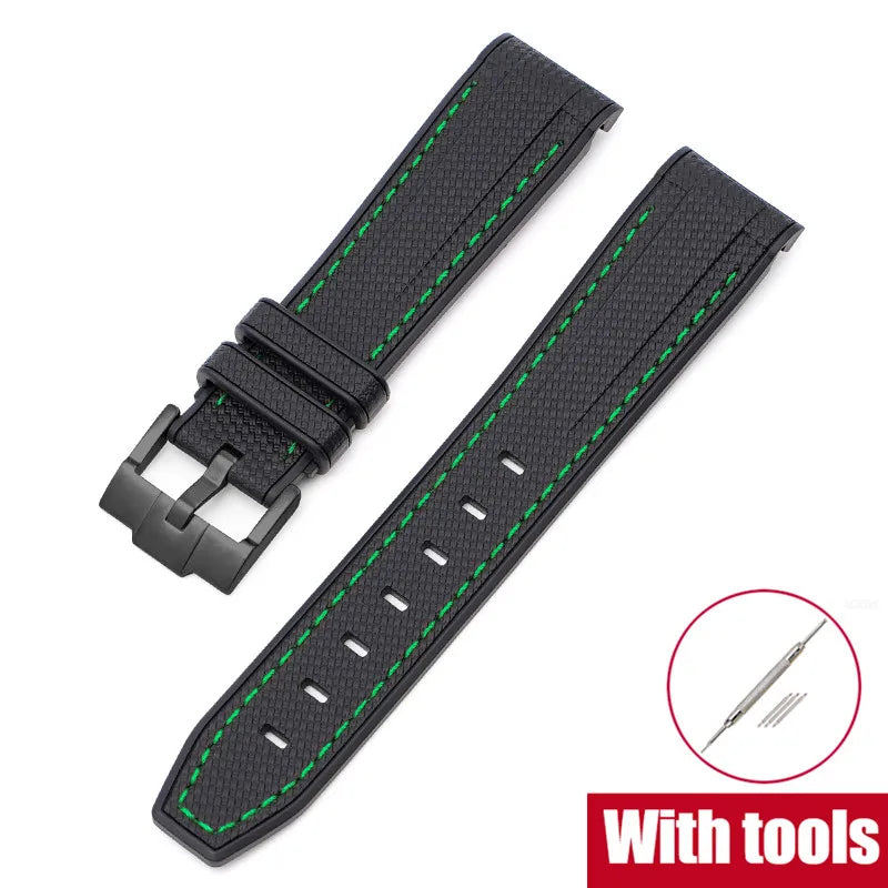 Silicone Strap for Swatch X Omega Moonswatch Stainless Steel Buckle 20mm 22mm Waterproof Band