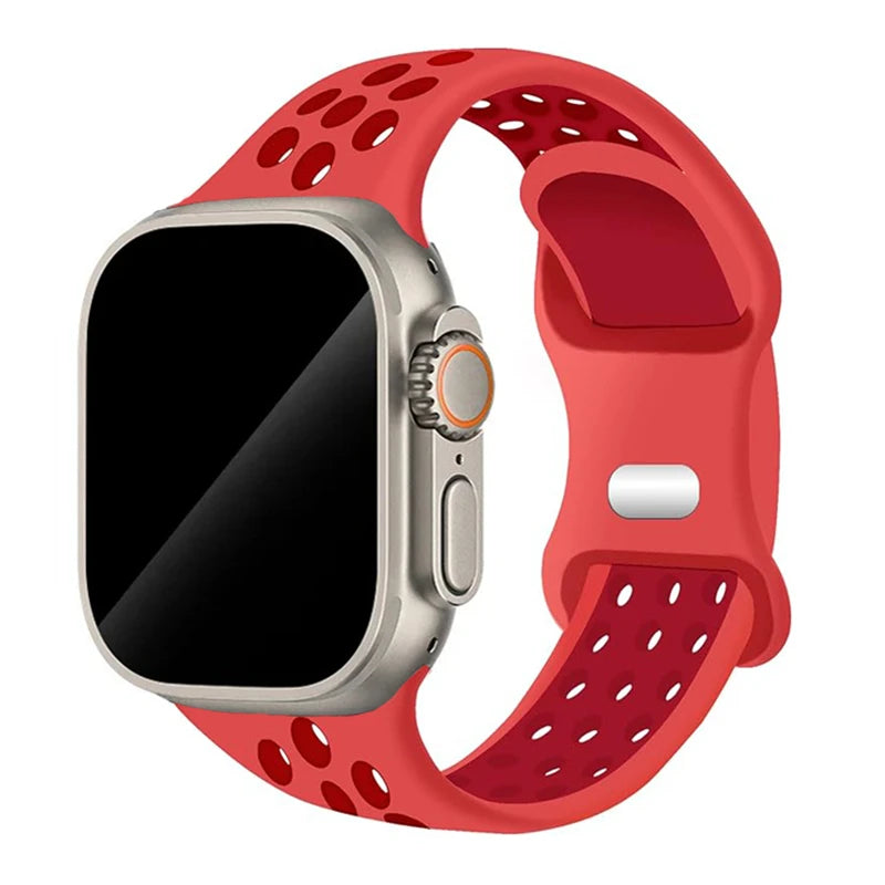 Strap For Apple Watch Band - Silicone Sport Bracelet for Series 10, 9, 8, Ultra, SE, 7, 6, 5, 44mm, 49mm, 40mm