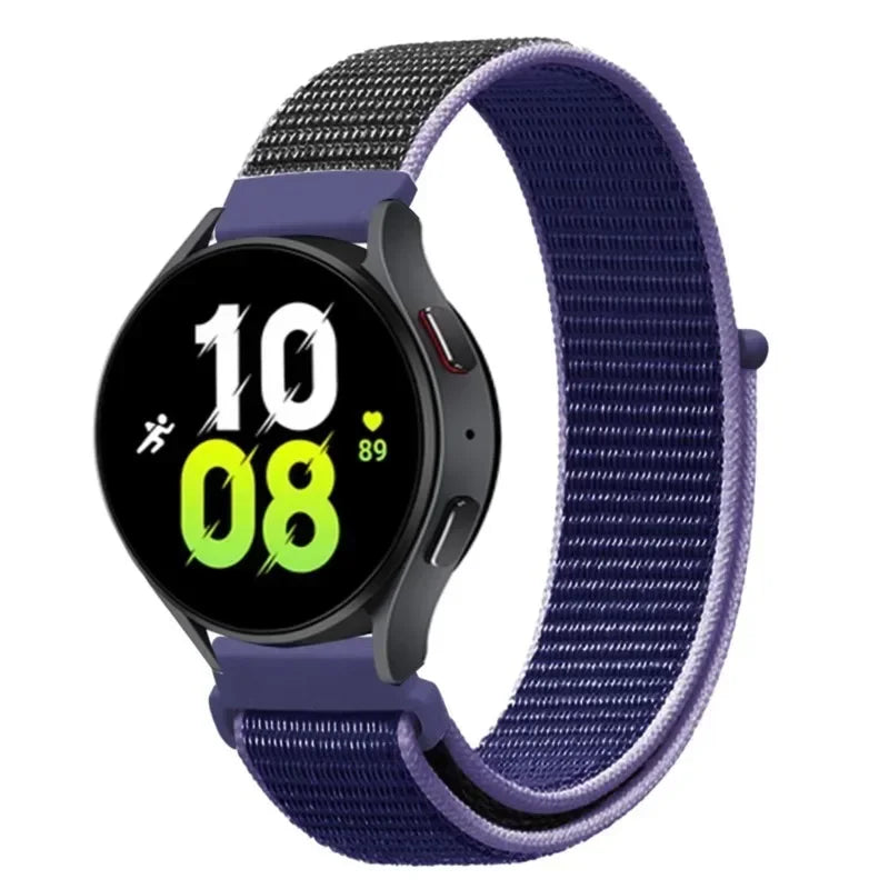 Nylon Loop Strap (20mm/22mm) for Samsung Galaxy, Huawei GT, Amazfit, Garmin, Xiaomi: Comfortable and Stylish