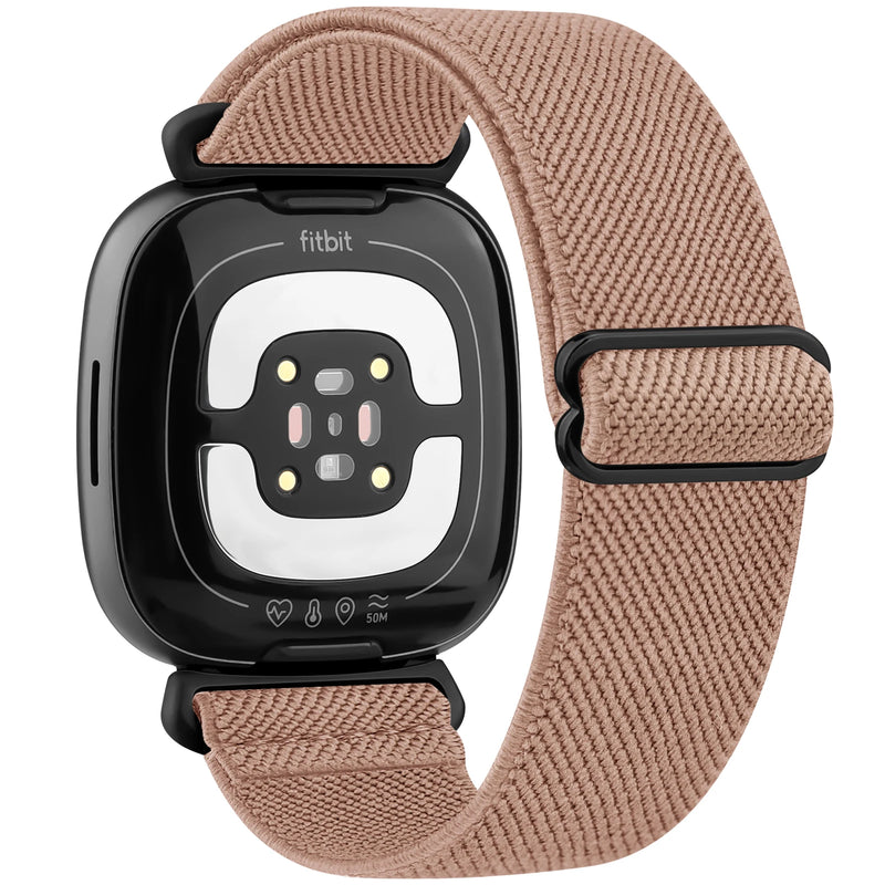 Adjustable Elastic Nylon Strap for Fitbit Versa 3/4, Sense & Sense 2 – Comfortable & Breathable