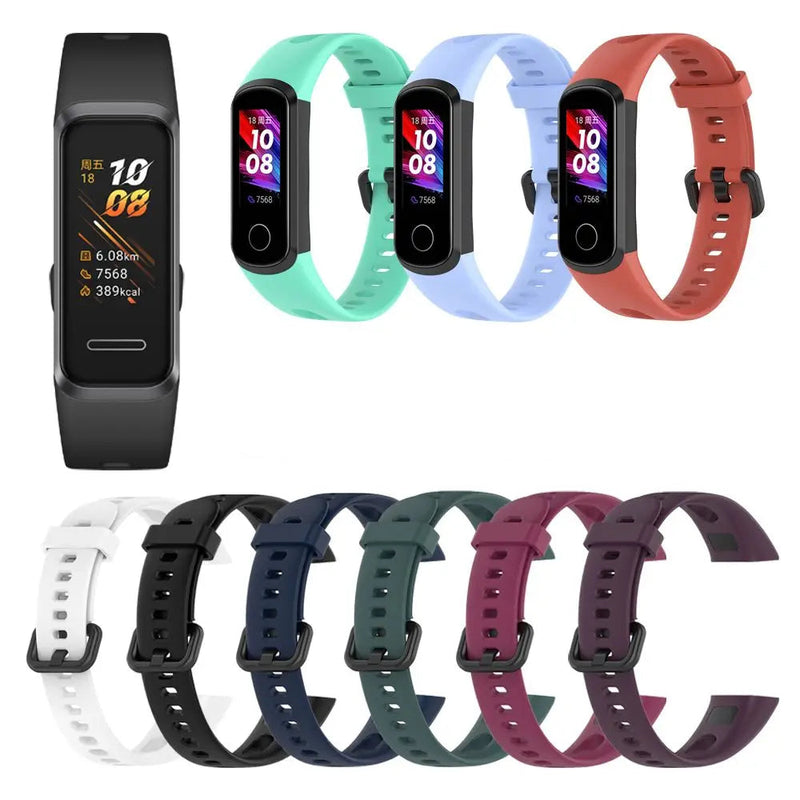 Silicone Wrist Strap for Huawei Band 4 / Honor Band 5i – Adjustable Replacement Band