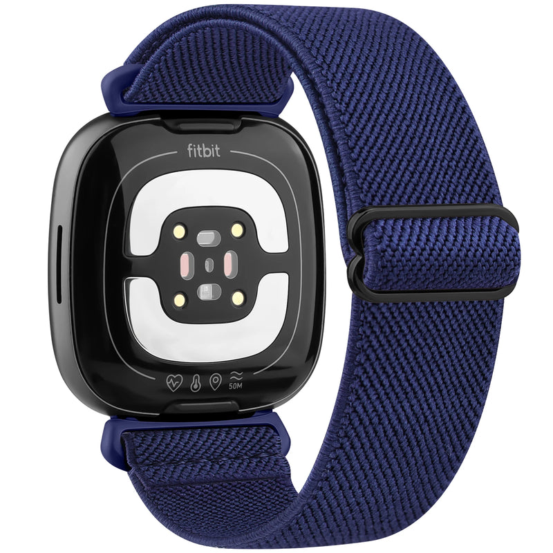 Adjustable Elastic Nylon Strap for Fitbit Versa 3/4, Sense & Sense 2 – Comfortable & Breathable