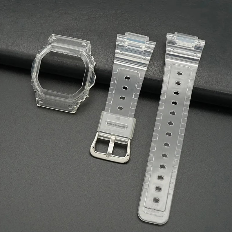 Resin Silicone Strap for Casio G-SHOCK DW5600 – Sports Waterproof Watchband