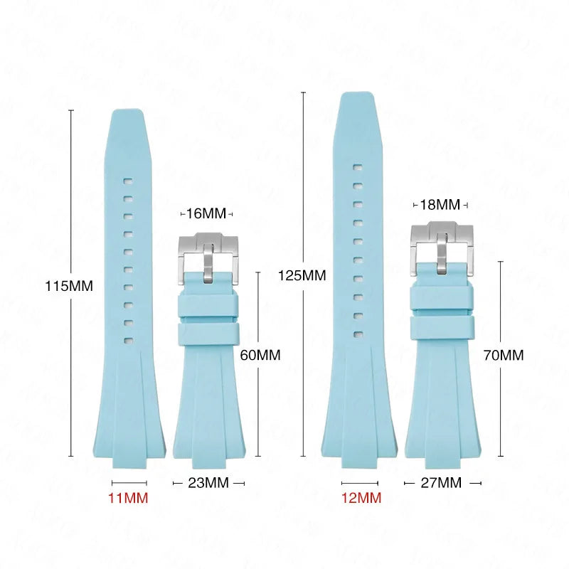 Silicone Strap for Tissot PRX 35MM/40MM Series – Casual Fashion Replacement Band with Quick Release Tool