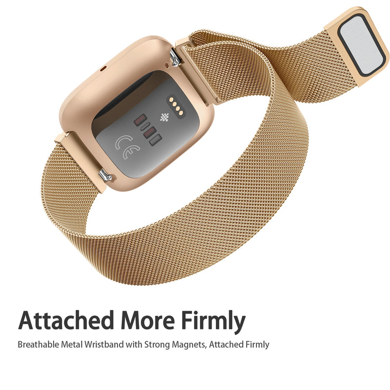 Metal Magnetic Strap for Fitbit Versa & Sense Series – Sleek & Adjustable Watchband