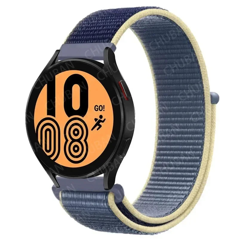 Nylon Loop Strap (20mm/22mm) for Samsung Galaxy, Huawei GT, Amazfit, Garmin, Xiaomi: Comfortable and Stylish