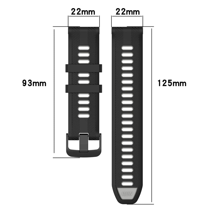 Sport Silicone Strap for Garmin Forerunner 965, 955 Solar, 945 LTE, 935, 745 – Watchband Accessories