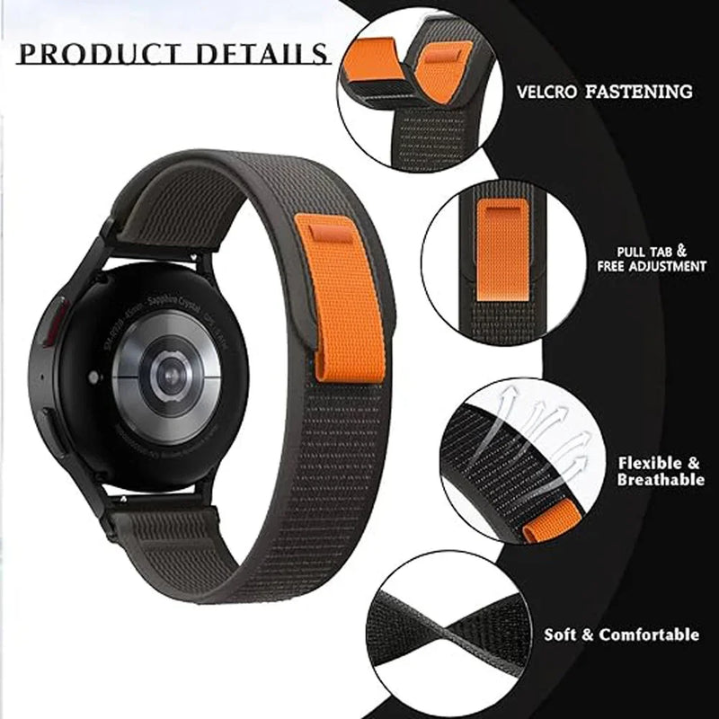 20mm & 22mm Sports Nylon Strap for COROS APEX 2 Pro, APEX 46mm, PACE 3, PACE 2 – Trail Loop Band