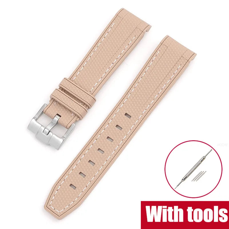 Silicone Strap for Swatch X Omega Moonswatch Stainless Steel Buckle 20mm 22mm Waterproof Band