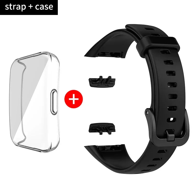 Adjustable Silicone Strap for Huawei Band 6/6 Pro and Honor Band 6