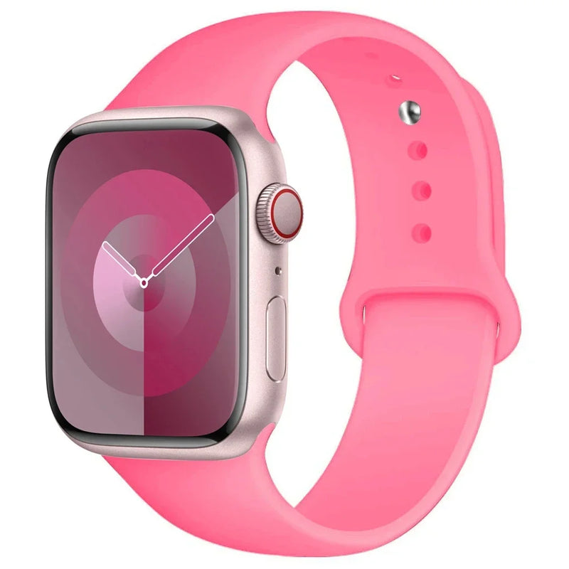 Silicone Sport Band for Apple Watch (44mm, 45mm, 40mm, 41mm, 38mm, 49mm)