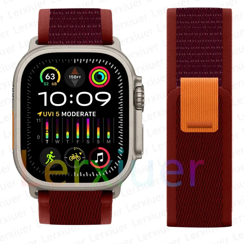 Trail Loop Band for Apple Watch Series – Lightweight Nylon Strap