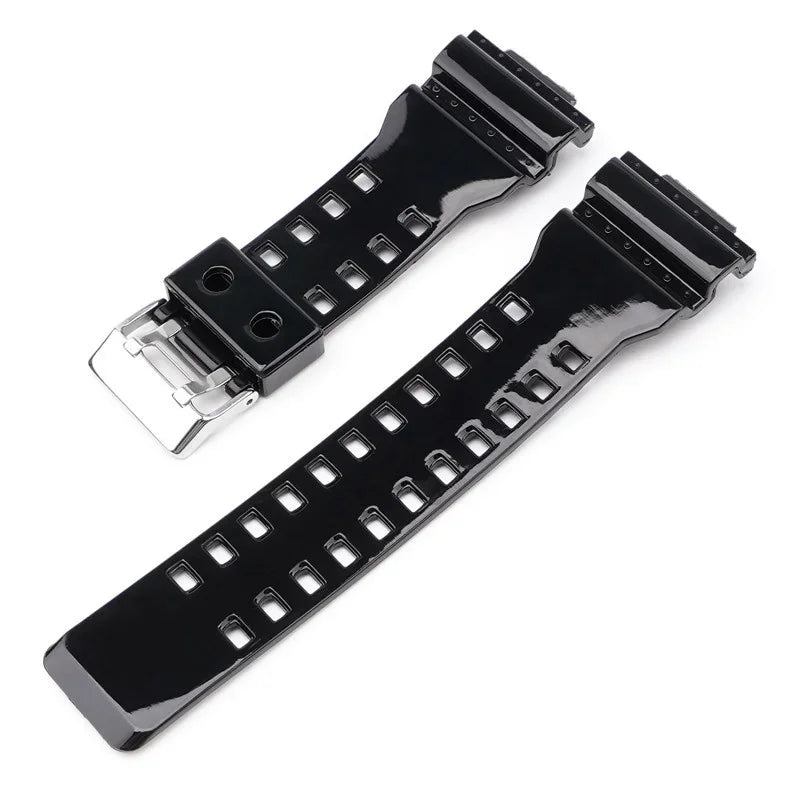 16mm Silicone Strap for Casio G-SHOCK GA-100/110/200 GD-100 GW-8900, TPU Band