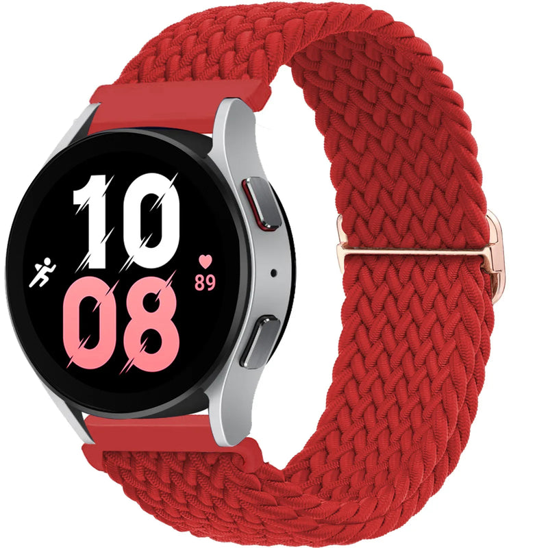 Braided Solo Loop Strap for Samsung Galaxy Watch 4/5/6/5 Pro, Huawei GT 2e/3/4 20mm or 22mm