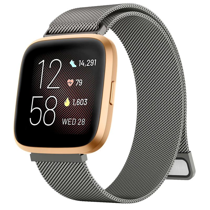 Metal Magnetic Strap for Fitbit Versa & Sense Series – Sleek & Adjustable Watchband