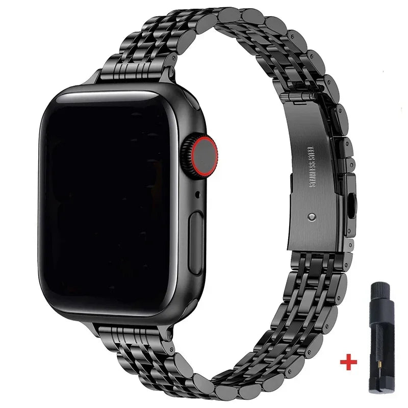 Stainless Steel Strap for Apple Watch Ultra 2, Series 10,9,8,SE,7,6 – 49mm,45mm,44mm,42mm,41mm, 40mm