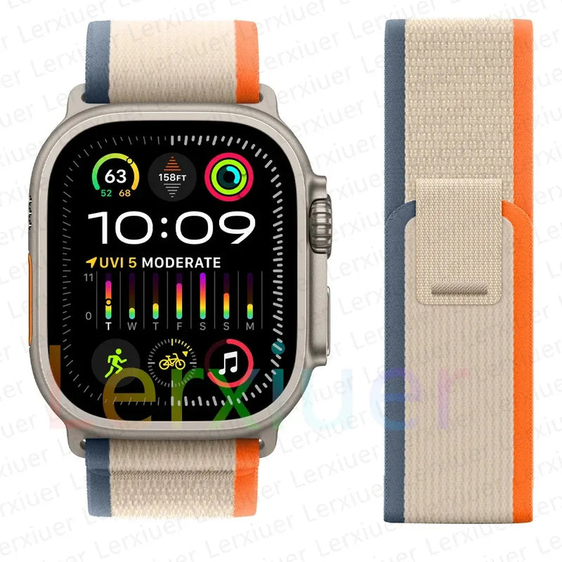 Trail Loop Band for Apple Watch Series – Lightweight Nylon Strap