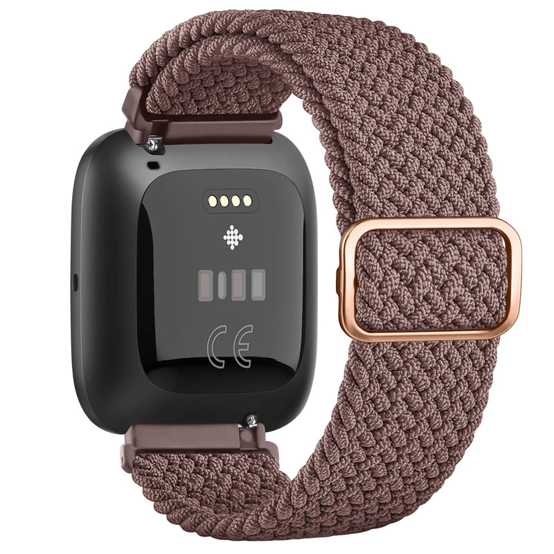 Elastic Braided Loop Band for Fitbit Versa 1/2/Lite/Special Edition