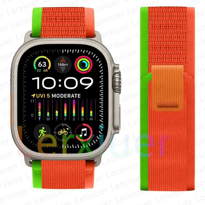 Trail Loop Band for Apple Watch Series – Lightweight Nylon Strap