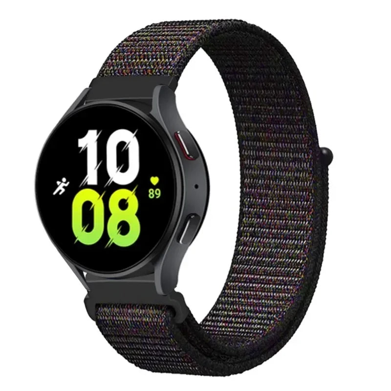 Nylon Loop Strap (20mm/22mm) for Samsung Galaxy, Huawei GT, Amazfit, Garmin, Xiaomi: Comfortable and Stylish