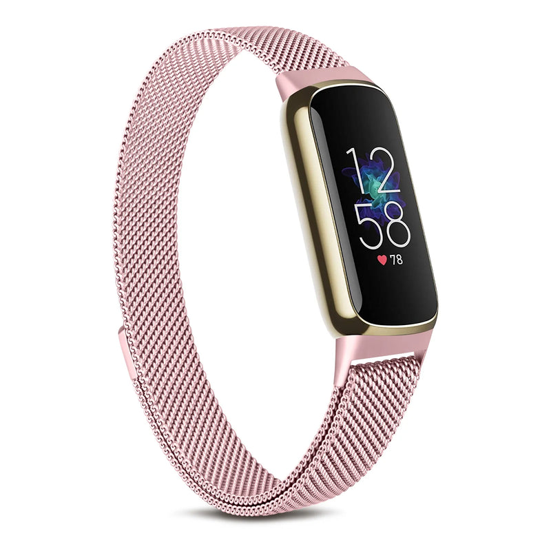 Metal Magnetic Band for Fitbit Luxe - Milanese Sport Strap Replacement