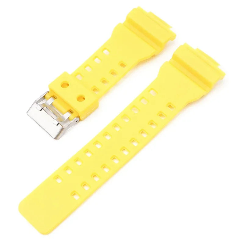 16mm Silicone Strap for Casio G-SHOCK GA-100/110/200 GD-100 GW-8900, TPU Band