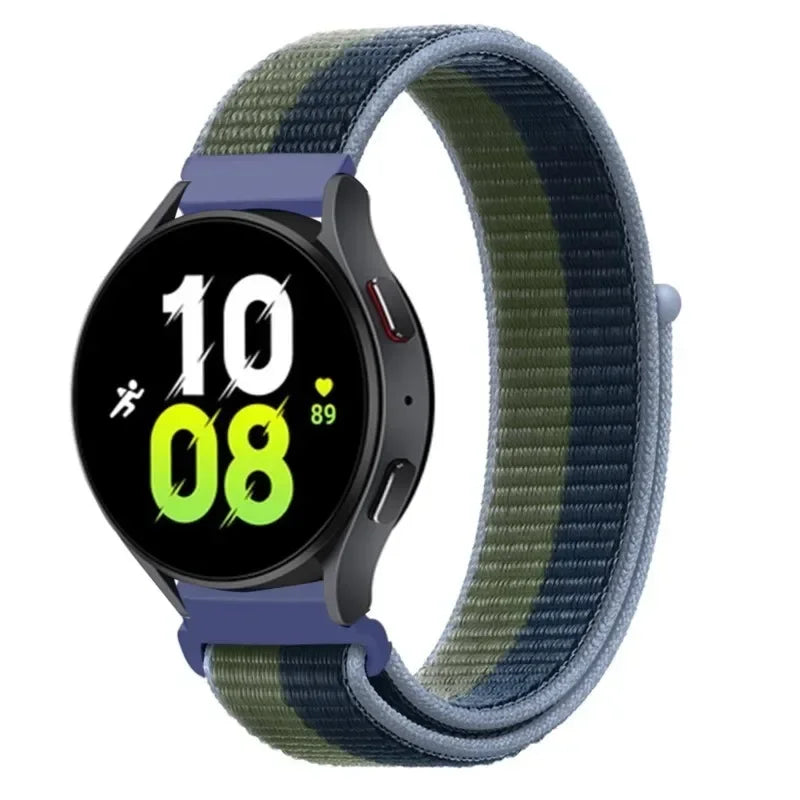 Nylon Loop Strap (20mm/22mm) for Samsung Galaxy, Huawei GT, Amazfit, Garmin, Xiaomi: Comfortable and Stylish