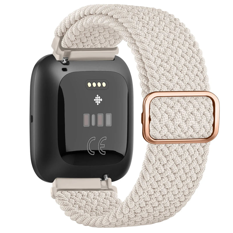 Elastic Braided Loop Band for Fitbit Versa 1/2/Lite/Special Edition