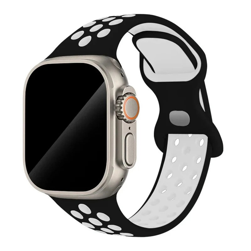 Strap For Apple Watch Band - Silicone Sport Bracelet for Series 10, 9, 8, Ultra, SE, 7, 6, 5, 44mm, 49mm, 40mm