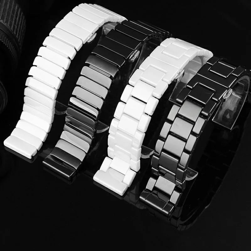 14mm - 21mm High-Quality Ceramic Watch Strap for Seiko, Tissot, Armani, Citizen, Omega – Elegant & Durable