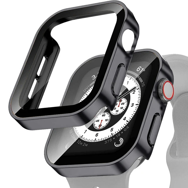 Apple Watch 10 Case w/ Tempered Glass - 40-49mm - Series 7/8/9/SE/6/5/4/Ultra 2