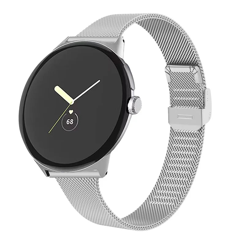 Slim Milanese Stainless Steel Strap for Google Pixel Watch 2/1 – No Gap Mesh Band