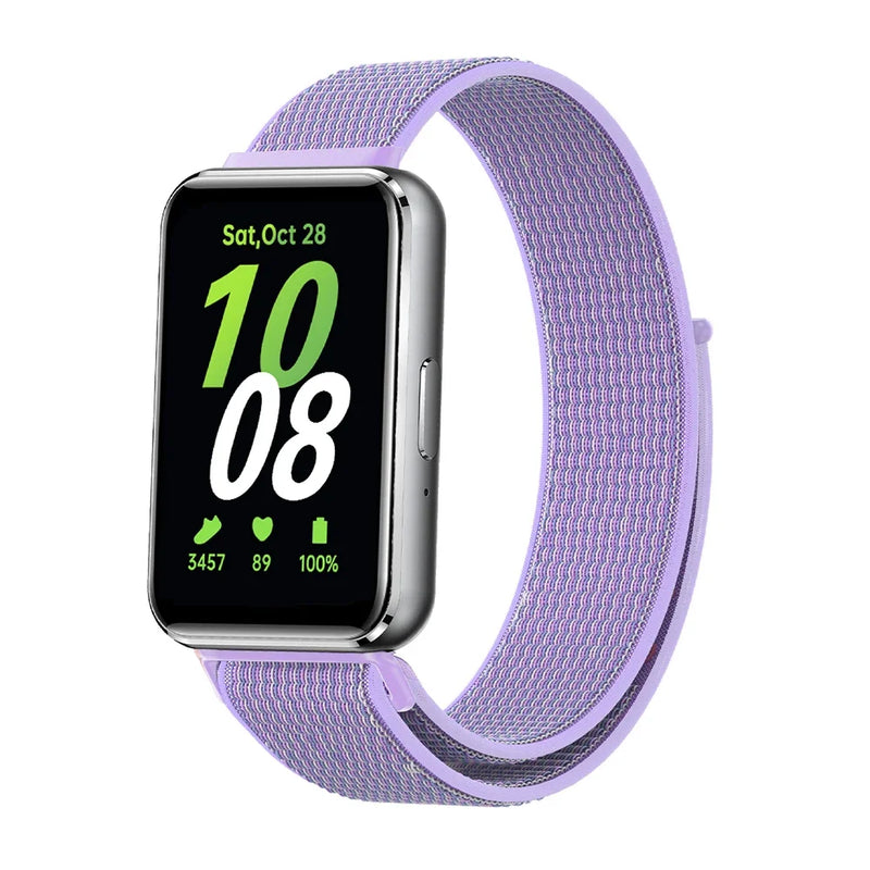 Nylon Loop Strap for Samsung Galaxy Fit 3 – Adjustable Elastic Watchband for All-Day Comfort