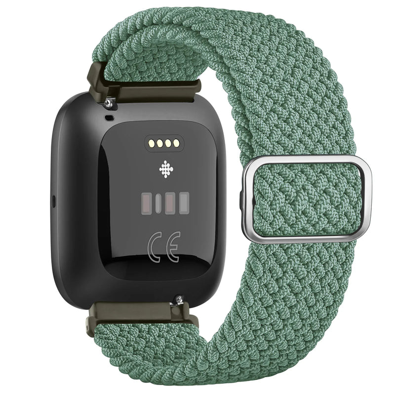 Elastic Braided Loop Band for Fitbit Versa 1/2/Lite/Special Edition