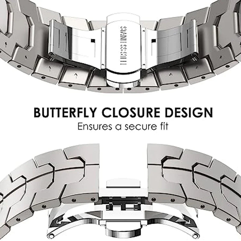 Luxury Stainless Steel Strap for Amazfit & HUAWEI Watches - 20mm/22mm Watchband